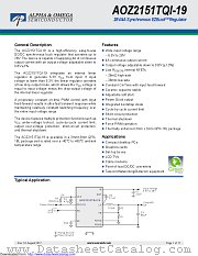 AOZ2151TQI-19 datasheet pdf Alpha & Omega Semiconductor