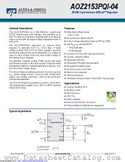 AOZ2153PQI-04 datasheet pdf Alpha & Omega Semiconductor