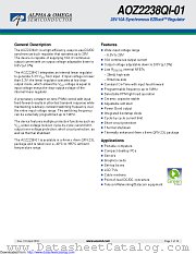 AOZ2238QI-01 datasheet pdf Alpha & Omega Semiconductor