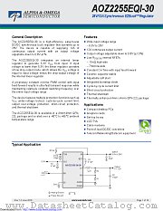 AOZ2255EQI-30 datasheet pdf Alpha & Omega Semiconductor