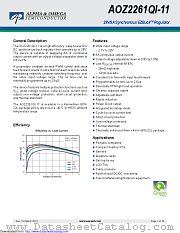 AOZ2261QI-11 datasheet pdf Alpha & Omega Semiconductor