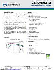 AOZ2261QI-15 datasheet pdf Alpha & Omega Semiconductor