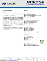 AOZ2262QI-10 datasheet pdf Alpha & Omega Semiconductor