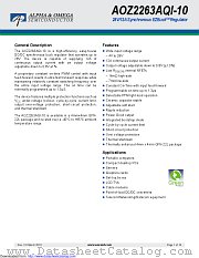 AOZ2263AQI-10 datasheet pdf Alpha & Omega Semiconductor