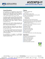 AOZ2367QI-11 datasheet pdf Alpha & Omega Semiconductor