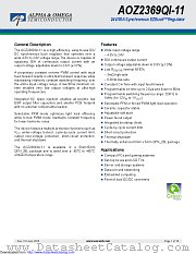 AOZ2369QI-11 datasheet pdf Alpha & Omega Semiconductor