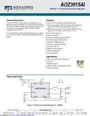 AOZ3015AI datasheet pdf Alpha & Omega Semiconductor