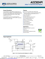 AOZ3024PI datasheet pdf Alpha & Omega Semiconductor