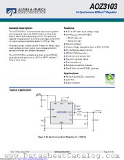 AOZ3103DI datasheet pdf Alpha & Omega Semiconductor