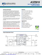 AOZ5019QI datasheet pdf Alpha & Omega Semiconductor