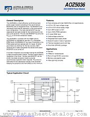 AOZ5036QI-01 datasheet pdf Alpha & Omega Semiconductor