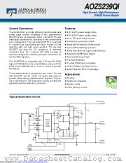 AOZ5239QI datasheet pdf Alpha & Omega Semiconductor