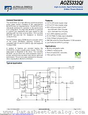 AOZ5332QI datasheet pdf Alpha & Omega Semiconductor