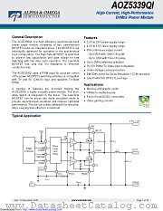 AOZ5339QI datasheet pdf Alpha & Omega Semiconductor