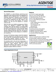 AOZ5473QE datasheet pdf Alpha & Omega Semiconductor