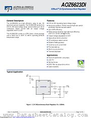 AOZ6623DI datasheet pdf Alpha & Omega Semiconductor