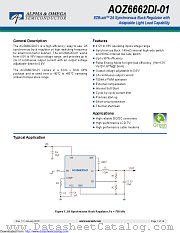 AOZ6662DI-01 datasheet pdf Alpha & Omega Semiconductor