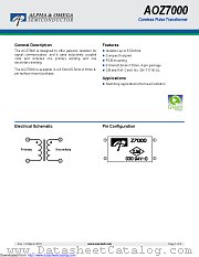 AOZ7000 datasheet pdf Alpha & Omega Semiconductor