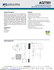 AOZ7501GAI datasheet pdf Alpha & Omega Semiconductor