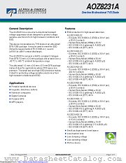 AOZ8231ADI-05 datasheet pdf Alpha & Omega Semiconductor