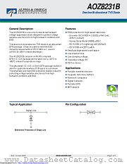 AOZ8231BDI-08 datasheet pdf Alpha & Omega Semiconductor