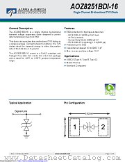AOZ8251BDI-16 datasheet pdf Alpha & Omega Semiconductor