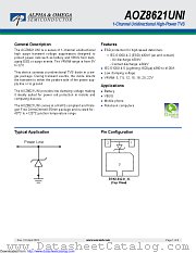 AOZ8621UNI-05 datasheet pdf Alpha & Omega Semiconductor