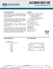 AOZ8661BDT-05  datasheet pdf Alpha & Omega Semiconductor