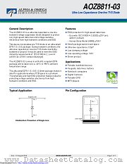 AOZ8811DT-03 datasheet pdf Alpha & Omega Semiconductor