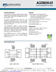 AOZ8829DI-03 datasheet pdf Alpha & Omega Semiconductor