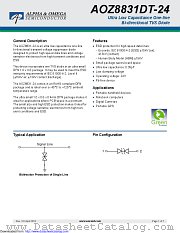 AOZ8831DT-24 datasheet pdf Alpha & Omega Semiconductor