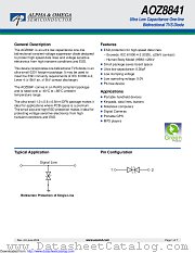 AOZ8841DI-05 datasheet pdf Alpha & Omega Semiconductor