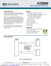 AOZ8908CI datasheet pdf Alpha & Omega Semiconductor