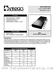 ADA10001S3C datasheet pdf Anadigics Inc