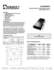 ACD0900S3C datasheet pdf Anadigics Inc