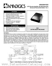 ARA2001S23 datasheet pdf Anadigics Inc
