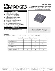 AWT6103M5 datasheet pdf Anadigics Inc