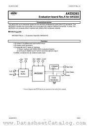 AKD5393, (AKD5393) datasheet pdf Asahi Kasei Microsystems
