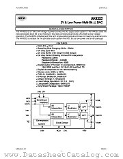 AK4352 datasheet pdf Asahi Kasei Microsystems