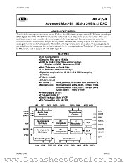 AK4394 datasheet pdf Asahi Kasei Microsystems