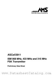 ASCELL3911 datasheet pdf Austria Mikro Systems