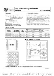 BS62LV8005 datasheet pdf Brilliance Semiconductor