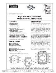 OPA4228 datasheet pdf Burr Brown