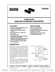 PCM78P datasheet pdf Burr Brown