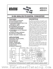 ADS1210, ADS1211 datasheet pdf Burr Brown
