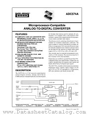 ADC574A datasheet pdf Burr Brown