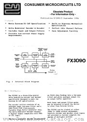 FX3090 datasheet pdf CONSUMER MICROCIRCUITS LIMITED
