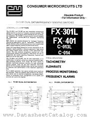 FX301L/FX401 datasheet pdf CONSUMER MICROCIRCUITS LIMITED