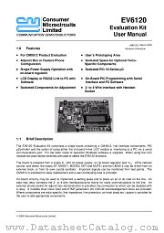 EV6120 datasheet pdf CONSUMER MICROCIRCUITS LIMITED
