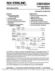CMX469A datasheet pdf CONSUMER MICROCIRCUITS LIMITED